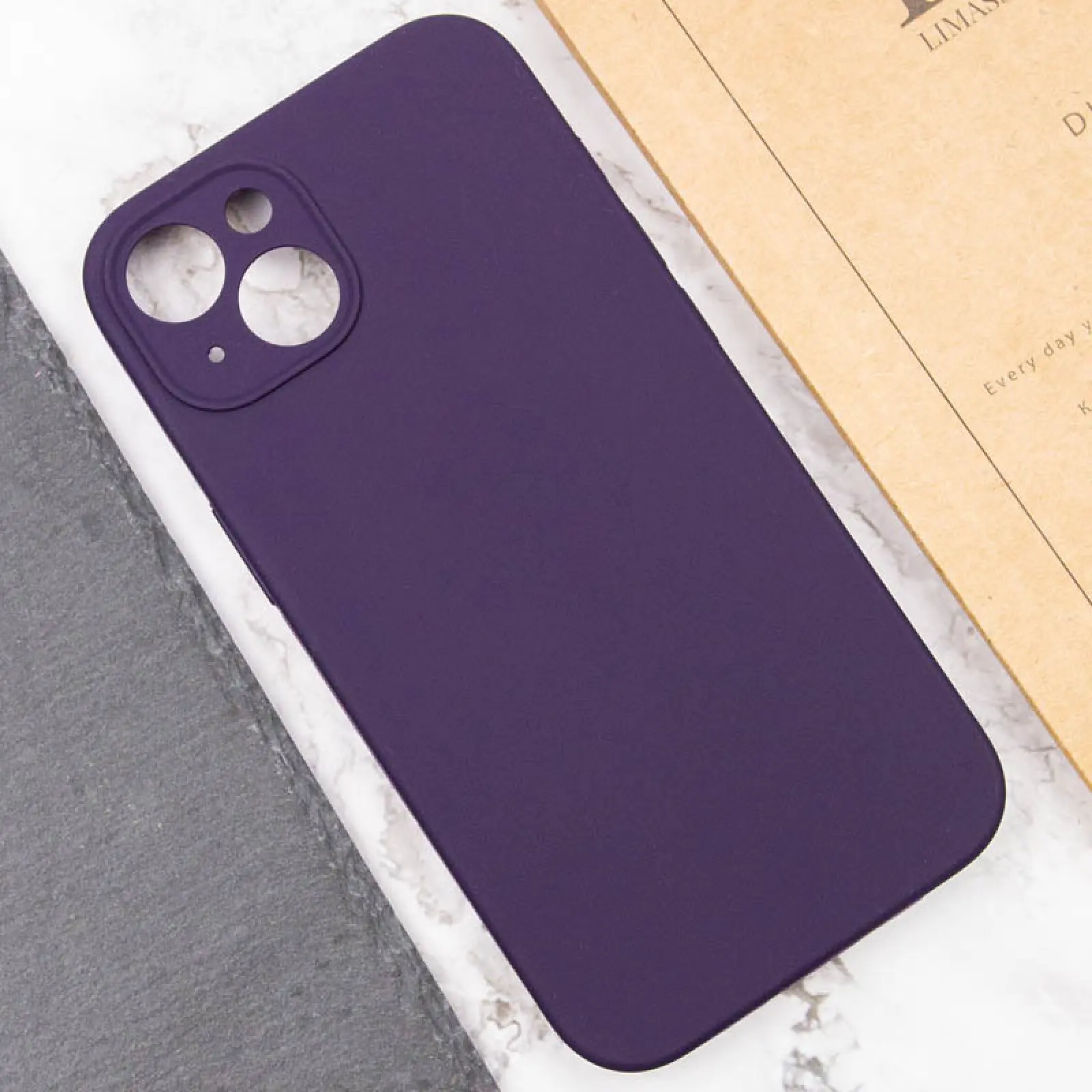 Чехол Silk Full Camera Protective (AA) NO LOGO для Apple iPhone 13 (6.1"), Фиолетовый / Elderberry 5, Силикон, купить оптом с доставкой