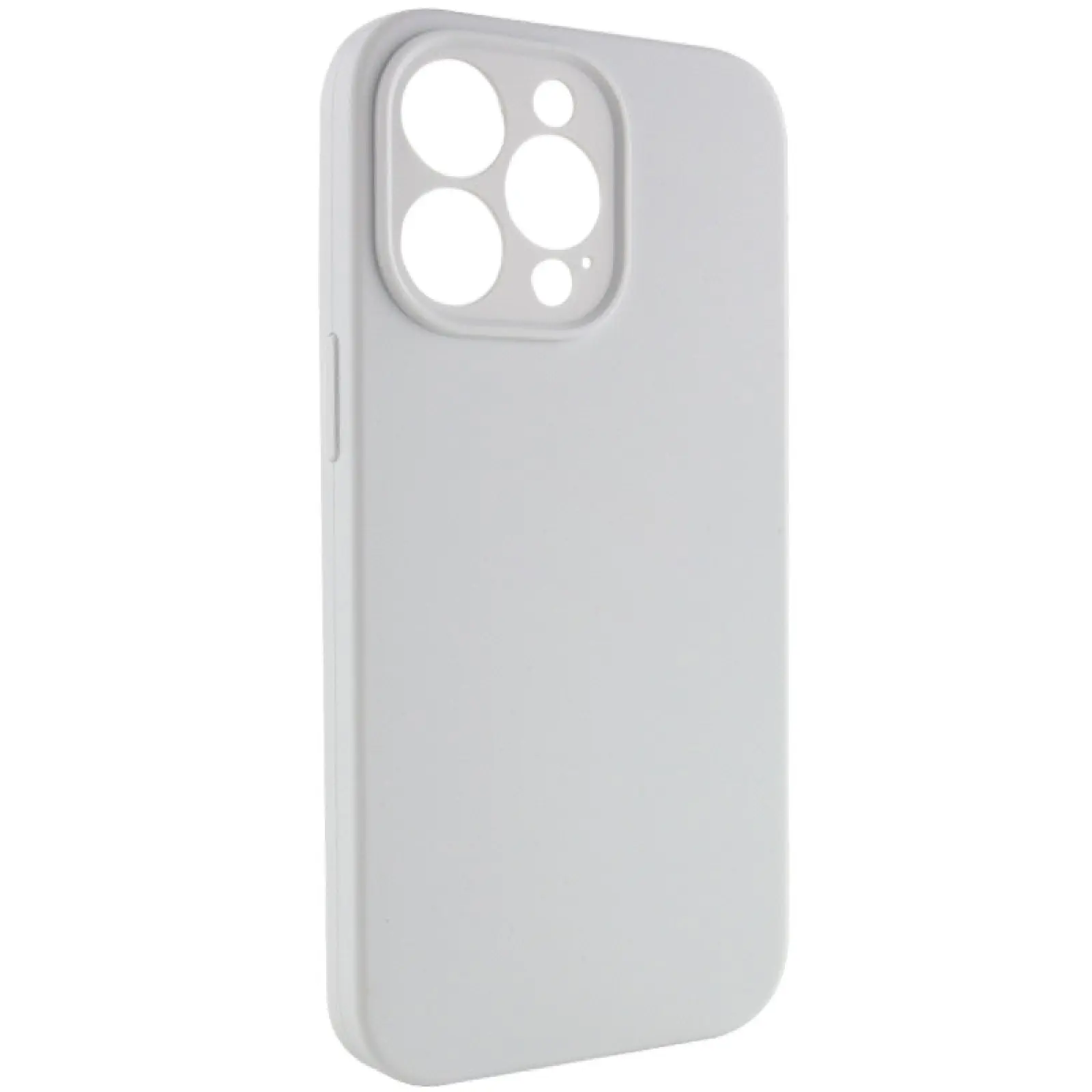Чехол Silk Full Camera Protective (AA) NO LOGO для Apple iPhone 14 Pro (6.1"), Белый / White 1, Силикон, купить оптом с доставкой