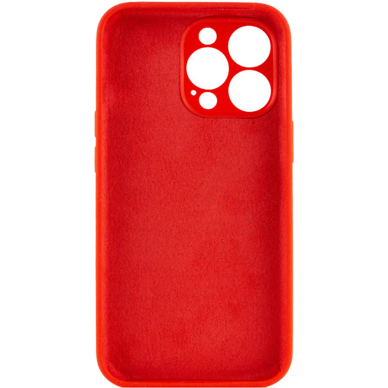 Чехол Silk Full Camera Protective (AA) NO LOGO для Apple iPhone 14 Pro (6.1"), Красный / Red 1, Силикон, купить оптом с доставкой