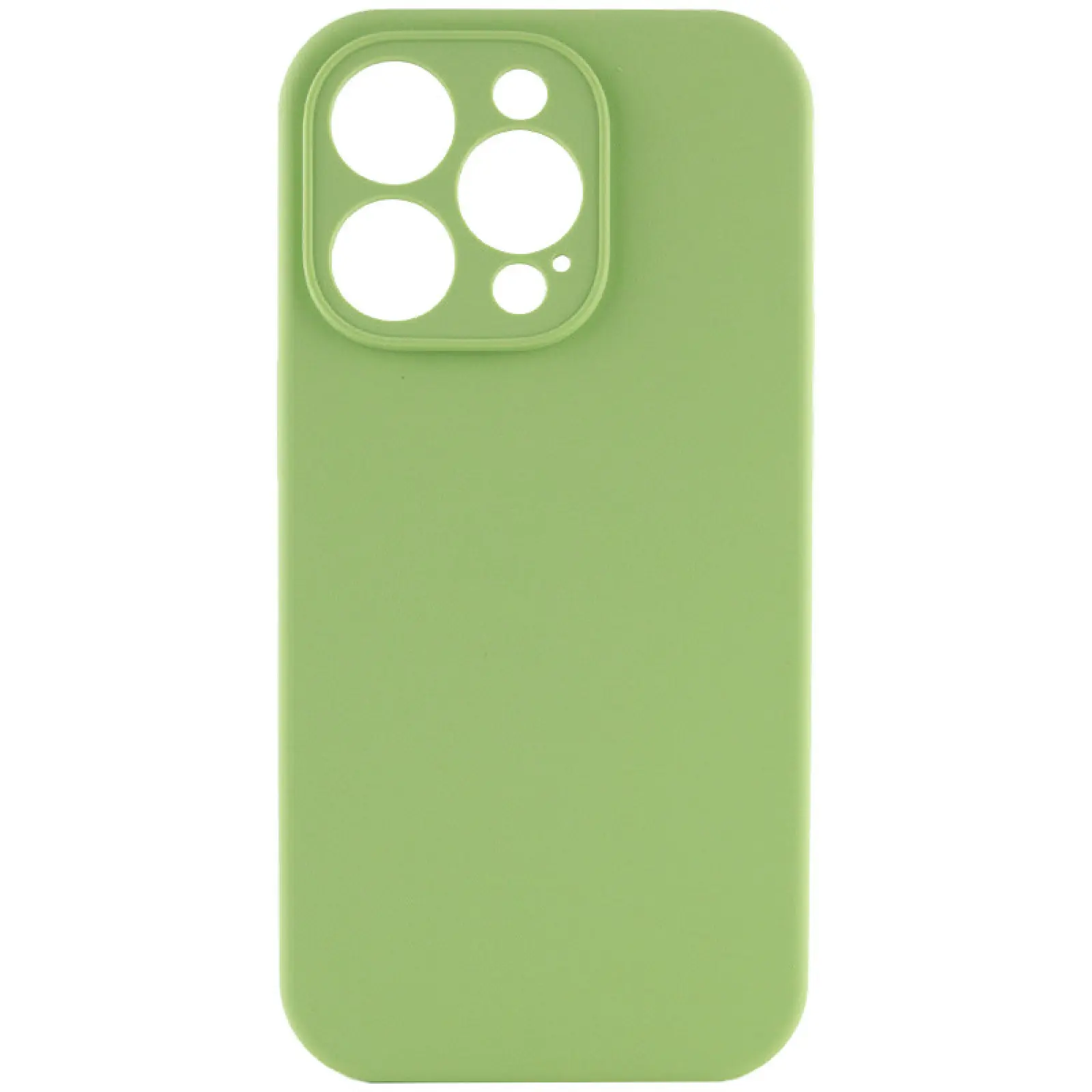 Чехол Silk Full Camera Protective (AA) NO LOGO для Apple iPhone 14 Pro (6.1"), Мятный / Mint, Силикон, купить оптом с доставкой
