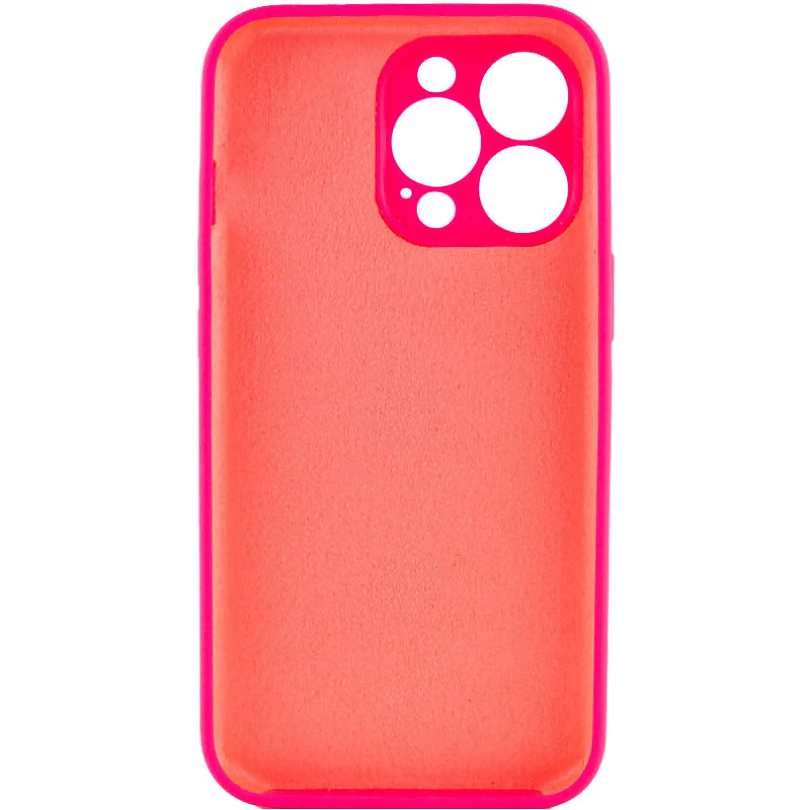 Чехол Silk Full Camera Protective (AA) NO LOGO для Apple iPhone 14 Pro (6.1"), Розовый / Barbie pink 1, Силикон, купить оптом с доставкой