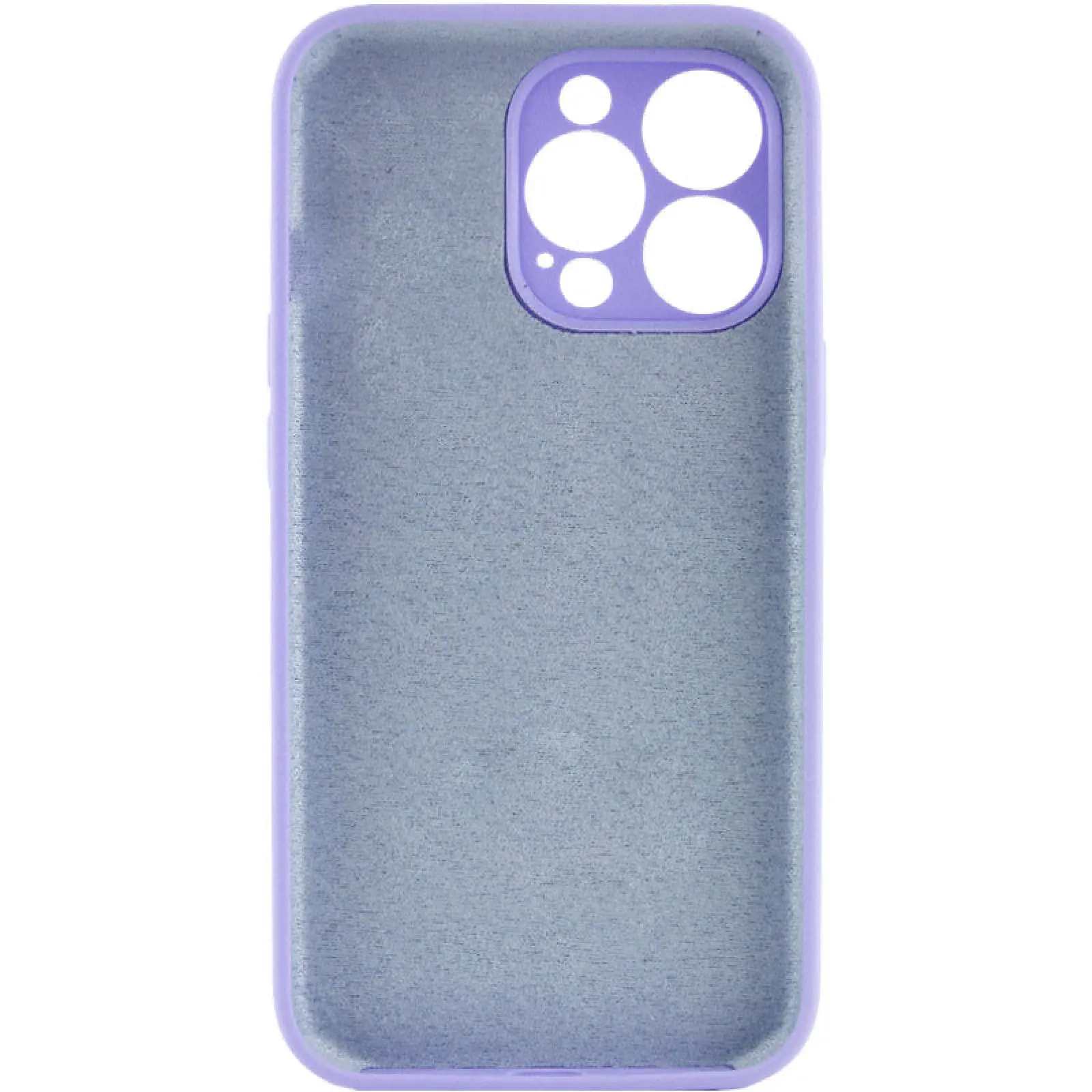 Чехол Silk Full Camera Protective (AA) NO LOGO для Apple iPhone 14 Pro (6.1"), Сиреневый / Dasheen 1, Силикон, купить оптом с доставкой