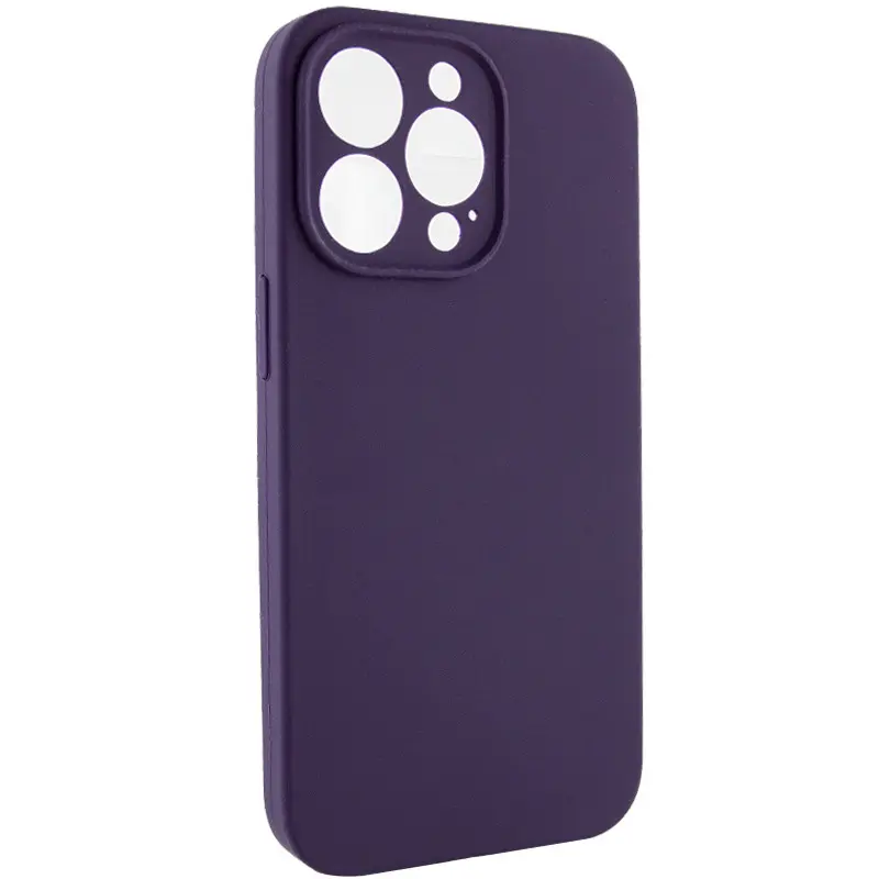 Чехол Silk Full Camera Protective (AA) NO LOGO для Apple iPhone 14 Pro (6.1"), Фиолетовый / Elderberry 1, Силикон, купить оптом с доставкой