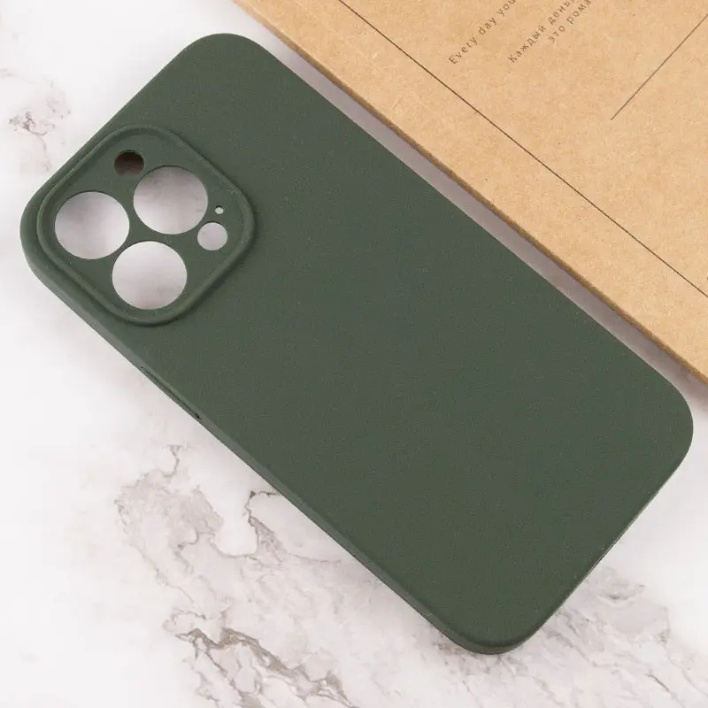 Чехол Silk Full Camera Protective (AA) NO LOGO для Apple iPhone 14 Pro Max (6.7"), Зеленый / Cyprus Green 2, Силикон, купить оптом с доставкой