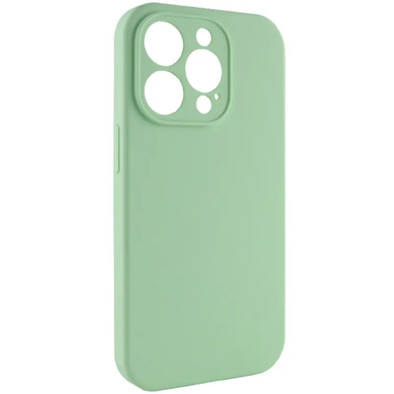 Чехол Silk Full Camera Protective (AA) NO LOGO для Apple iPhone 14 Pro Max (6.7"), Зеленый / Pistachio 1, Силикон, купить оптом с доставкой