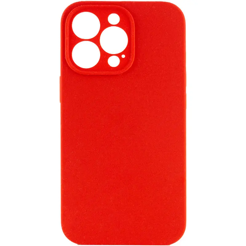 Чехол Silk Full Camera Protective (AA) NO LOGO для Apple iPhone 14 Pro Max (6.7"), Красный / Red, Силикон, купить оптом с доставкой