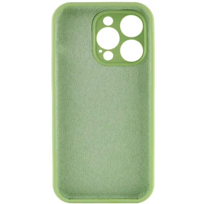 Чехол Silk Full Camera Protective (AA) NO LOGO для Apple iPhone 14 Pro Max (6.7"), Мятный / Mint 3, Силикон, купить оптом с доставкой