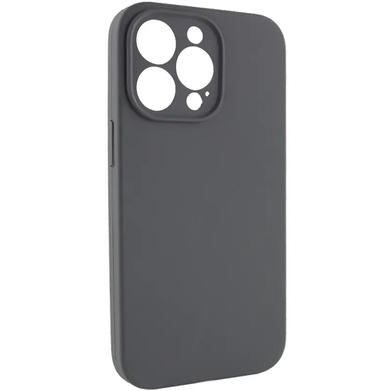 Чехол Silk Full Camera Protective (AA) NO LOGO для Apple iPhone 14 Pro Max (6.7"), Серый / Dark Gray 1, Силикон, купить оптом с доставкой