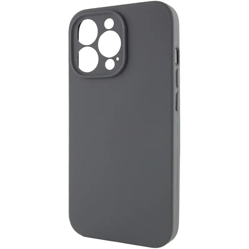 Чехол Silk Full Camera Protective (AA) NO LOGO для Apple iPhone 14 Pro Max (6.7"), Серый / Dark Gray 2, Силикон, купить оптом с доставкой