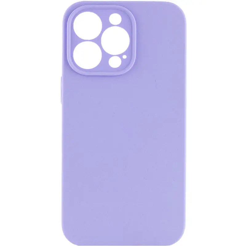 Чехол Silk Full Camera Protective (AA) NO LOGO для Apple iPhone 14 Pro Max (6.7"), Сиреневый / Dasheen, Силикон, купить оптом с доставкой