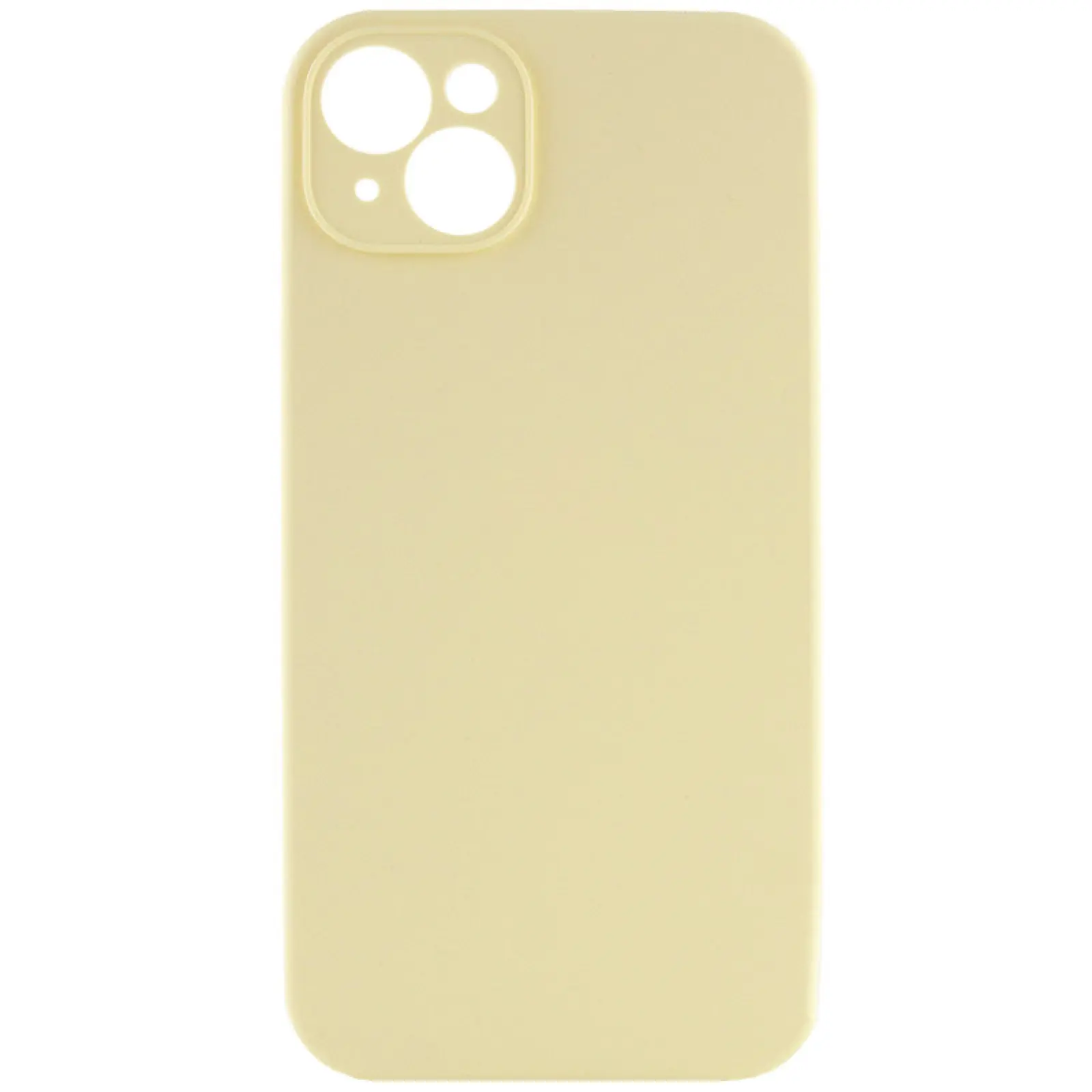 Чехол Silk Full Camera Protective (AA) NO LOGO для Apple iPhone 14 (6.1"), Желтый / Mellow Yellow, Силикон, купить оптом с доставкой