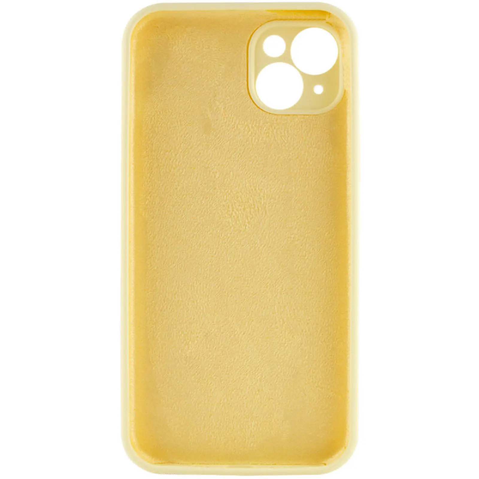 Чехол Silk Full Camera Protective (AA) NO LOGO для Apple iPhone 14 (6.1"), Желтый / Mellow Yellow 3, Силикон, купить оптом с доставкой