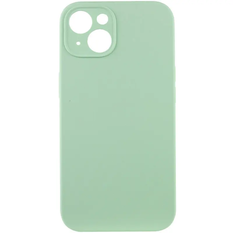 Чохол Silk Full Camera Protective (AA) NO LOGO для Apple iPhone 14 (6.1"), Зелений / Pistachio, Силікон, купити оптом з доставкою