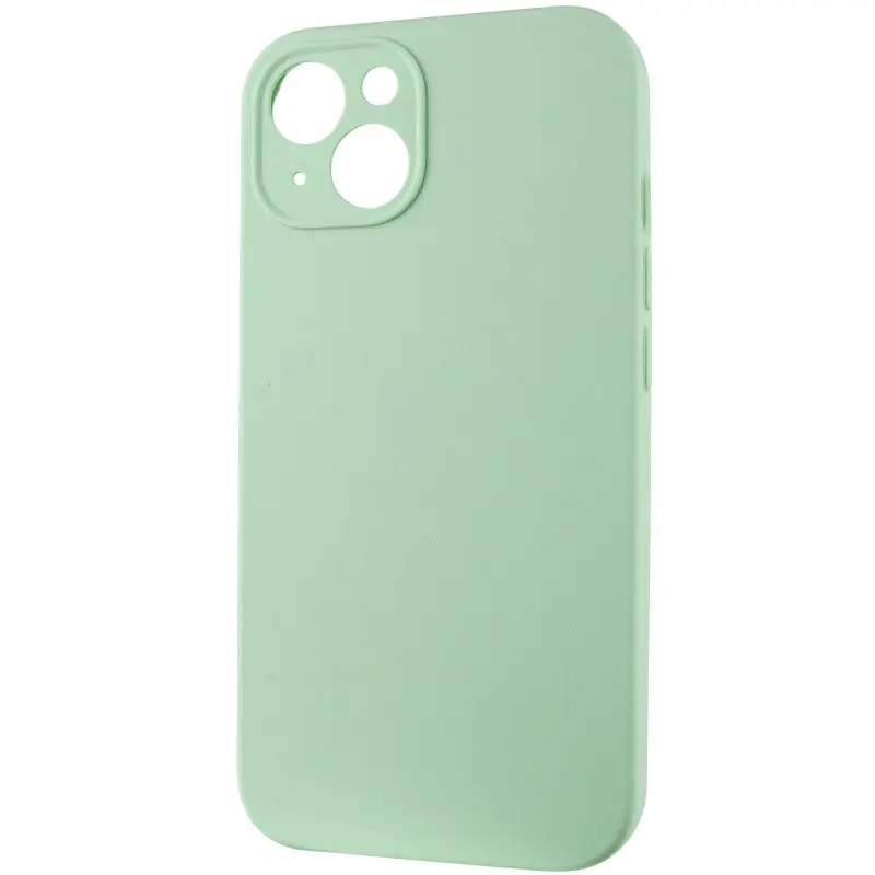 Чохол Silk Full Camera Protective (AA) NO LOGO для Apple iPhone 14 (6.1"), Зелений / Pistachio 2, Силікон, купити оптом з доставкою