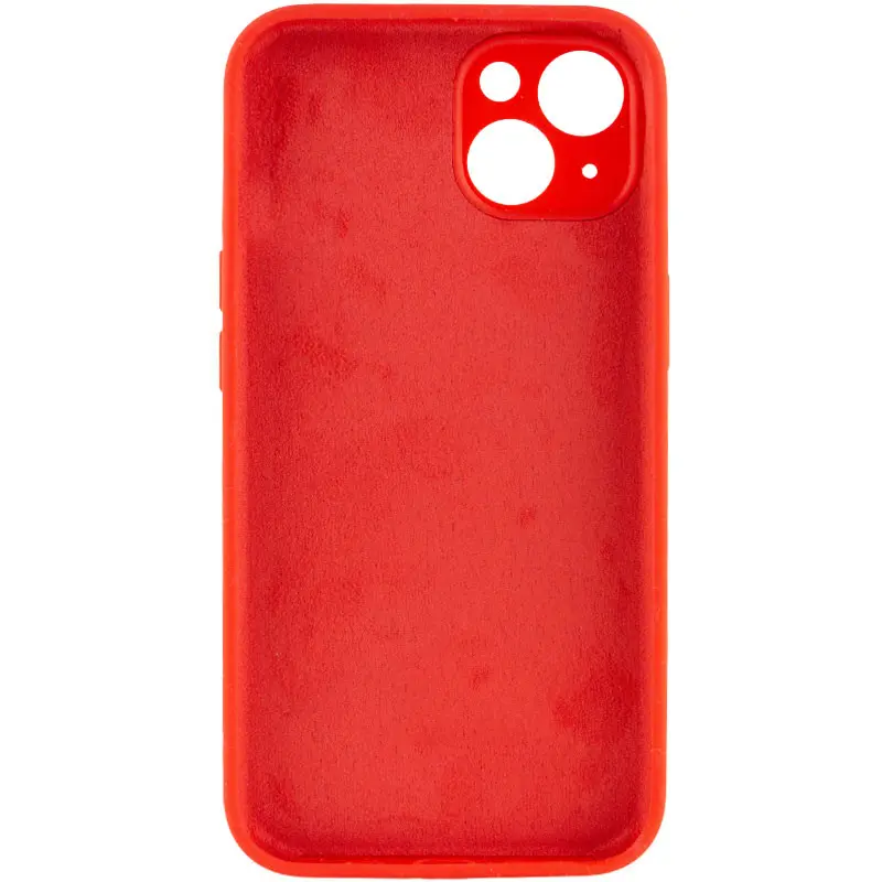 Чехол Silk Full Camera Protective (AA) NO LOGO для Apple iPhone 14 (6.1"), Красный / Red 1, Силикон, купить оптом с доставкой