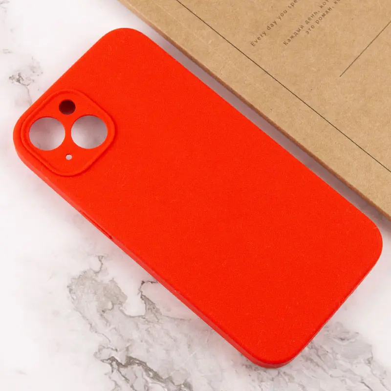 Чехол Silk Full Camera Protective (AA) NO LOGO для Apple iPhone 14 (6.1"), Красный / Red 2, Силикон, купить оптом с доставкой