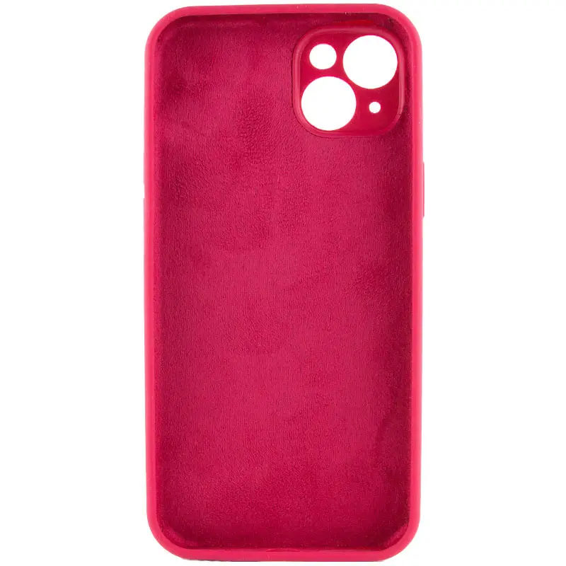 Чехол Silk Full Camera Protective (AA) NO LOGO для Apple iPhone 14 (6.1"), Красный / Rose Red 3, Силикон, купить оптом с доставкой