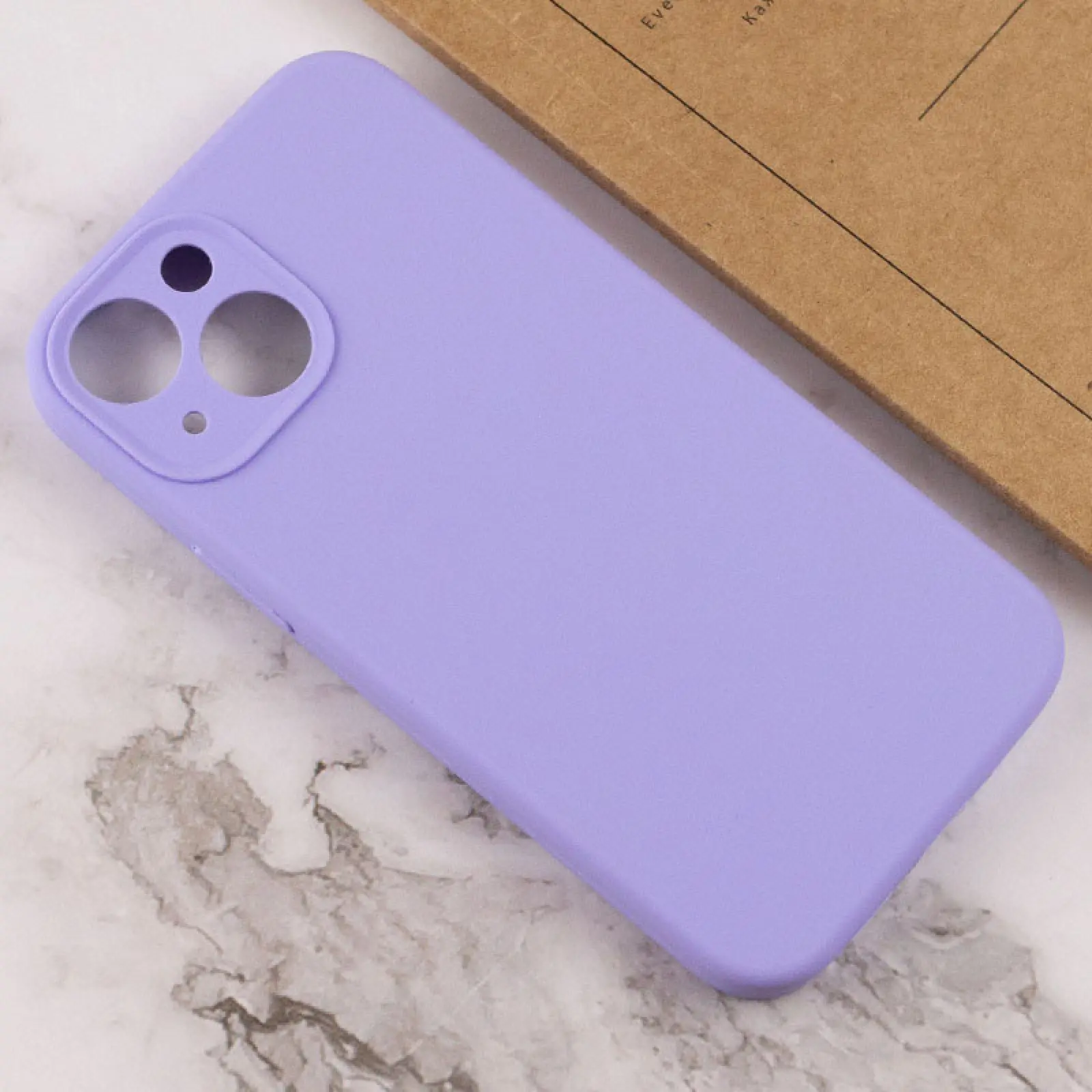 Чехол Silk Full Camera Protective (AA) NO LOGO для Apple iPhone 14 (6.1"), Сиреневый / Dasheen 2, Силикон, купить оптом с доставкой