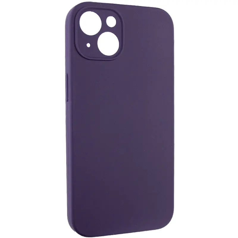 Чохол Silk Full Camera Protective (AA) NO LOGO для Apple iPhone 14 (6.1"), Фіолетовий / Elderberry 1, Силікон, купити оптом з доставкою