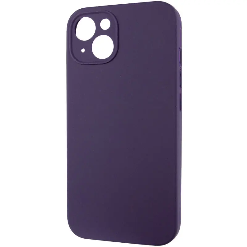 Чохол Silk Full Camera Protective (AA) NO LOGO для Apple iPhone 14 (6.1"), Фіолетовий / Elderberry 2, Силікон, купити оптом з доставкою