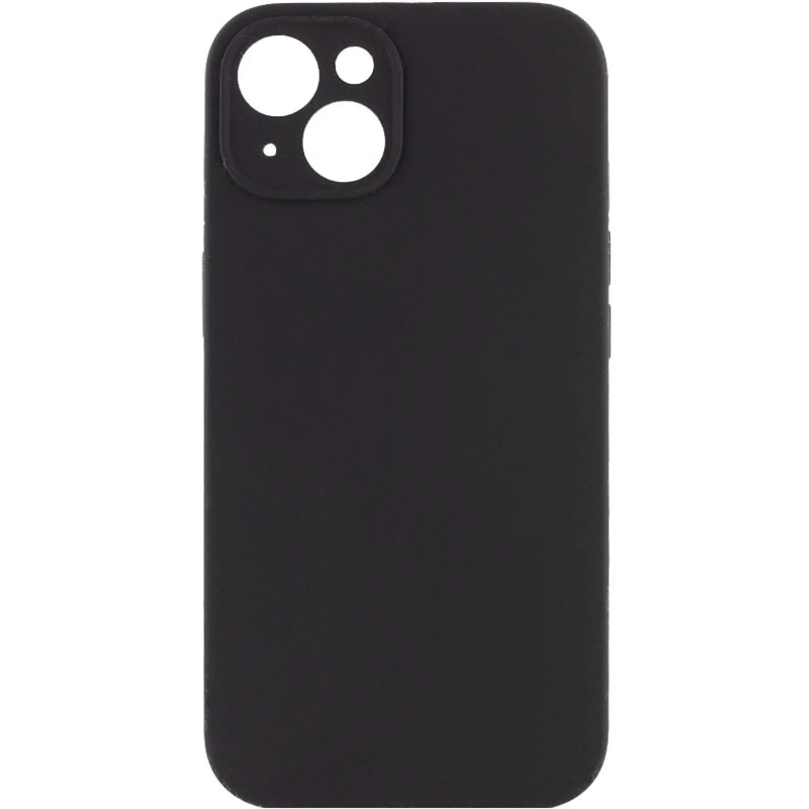 Чехол Silk Full Camera Protective (AA) NO LOGO для Apple iPhone 14 (6.1"), Черный / Black, Силикон, купить оптом с доставкой