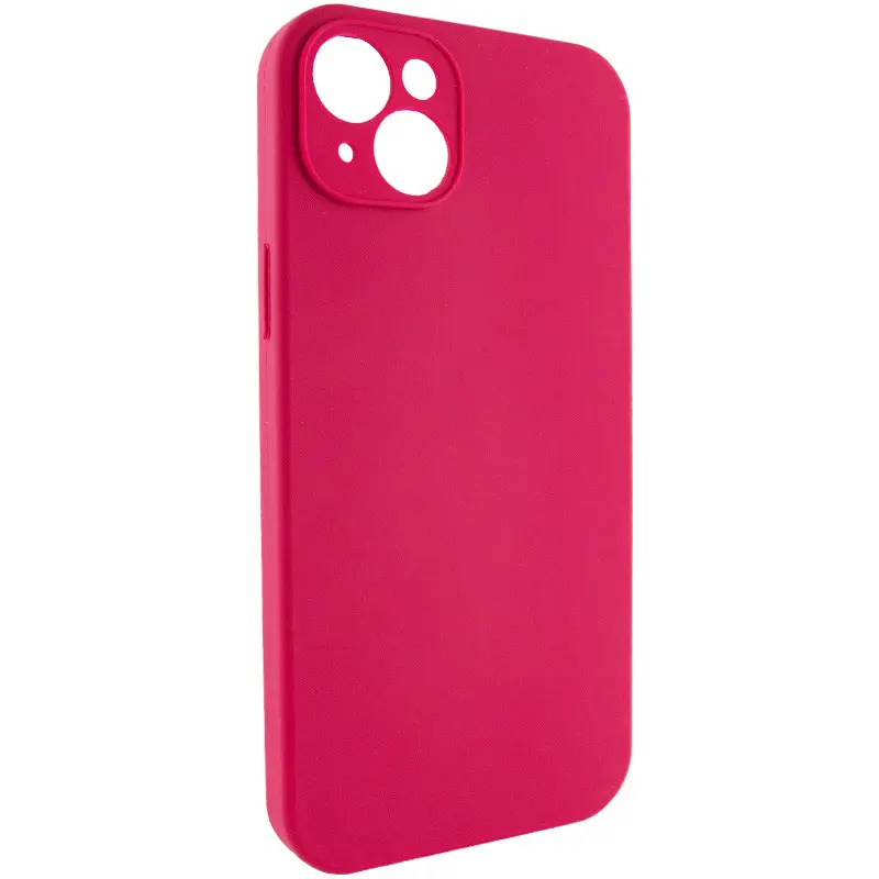 Чехол Silk Full Camera Protective (AA) NO LOGO для Apple iPhone 15 (6.1"), Красный / Rose Red 1, Силикон, купить оптом с доставкой