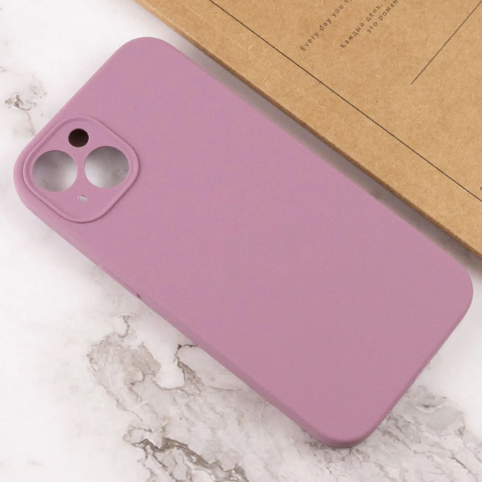 Чехол Silk Full Camera Protective (AA) NO LOGO для Apple iPhone 15 (6.1"), Лиловый / Lilac Pride 2, Силикон, купить оптом с доставкой