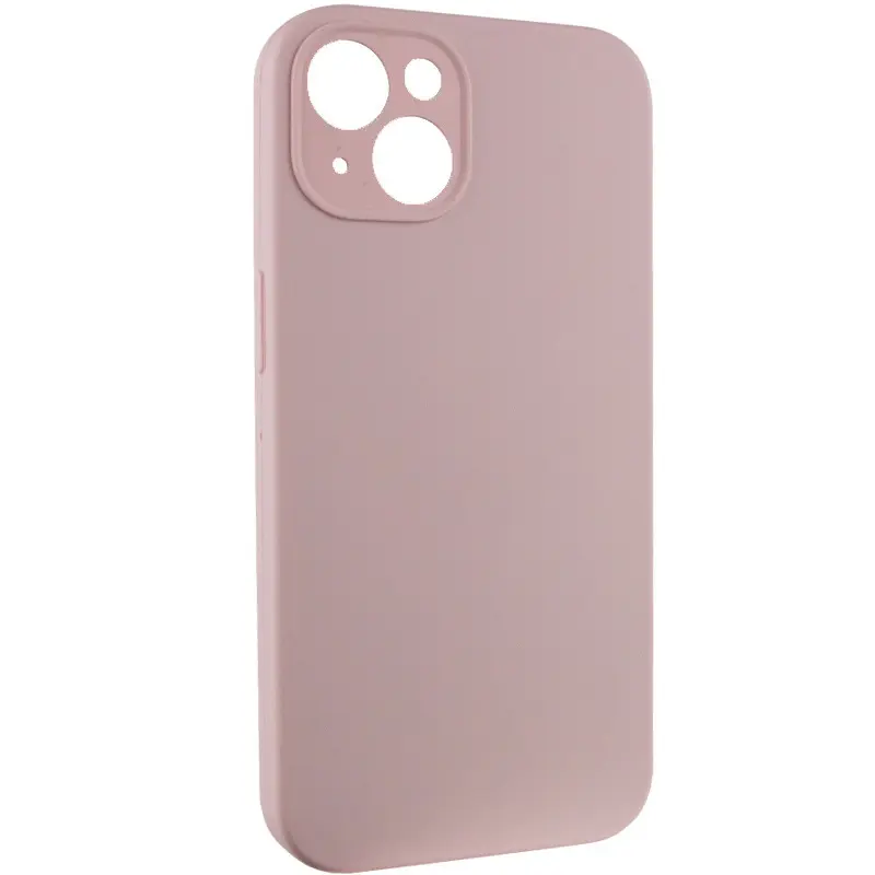 Чехол Silk Full Camera Protective (AA) NO LOGO для Apple iPhone 15 (6.1"), Розовый / Chalk Pink 1, Силикон, купить оптом с доставкой