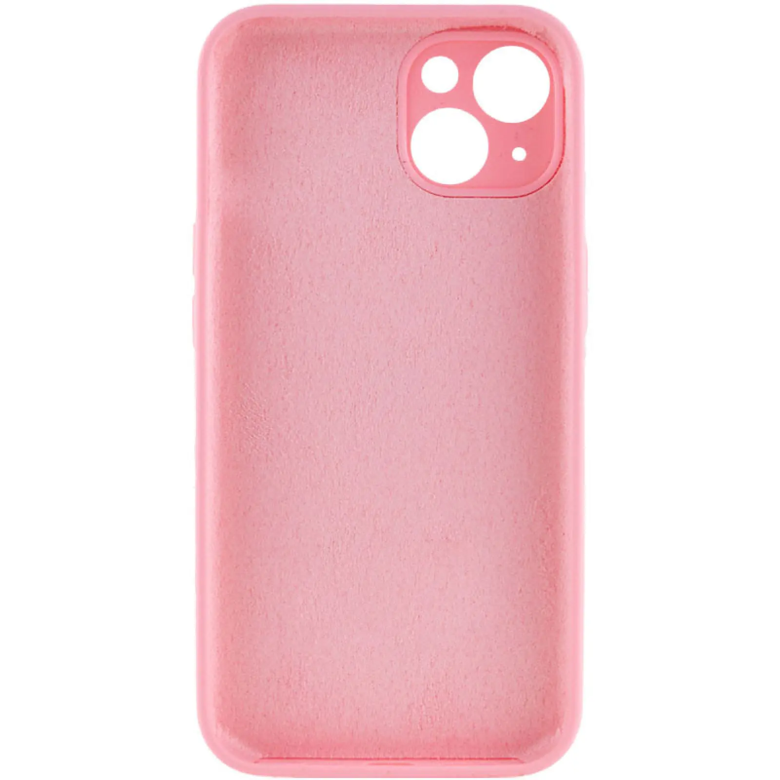 Чехол Silk Full Camera Protective (AA) NO LOGO для Apple iPhone 15 (6.1"), Розовый / Light pink 1, Силикон, купить оптом с доставкой