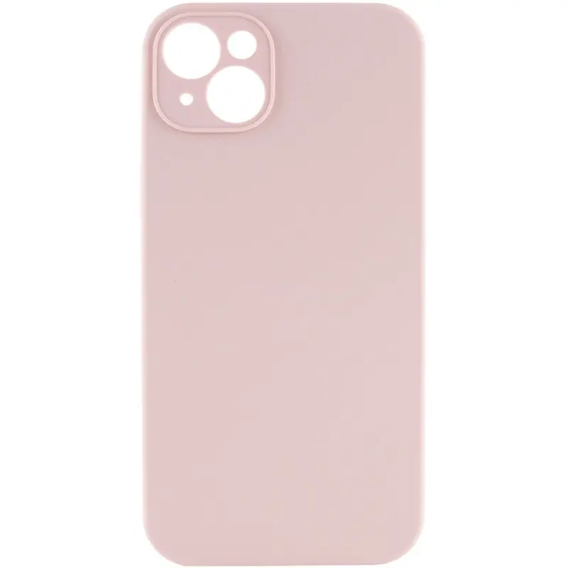 Чехол Silk Full Camera Protective (AA) NO LOGO для Apple iPhone 15 (6.1"), Розовый / Pink Sand, Силикон, купить оптом с доставкой