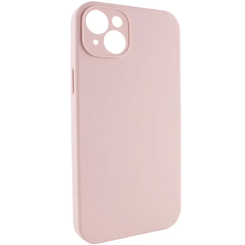 Чехол Silk Full Camera Protective (AA) NO LOGO для Apple iPhone 15 (6.1"), Розовый / Pink Sand 1, Силикон, купить оптом с доставкой