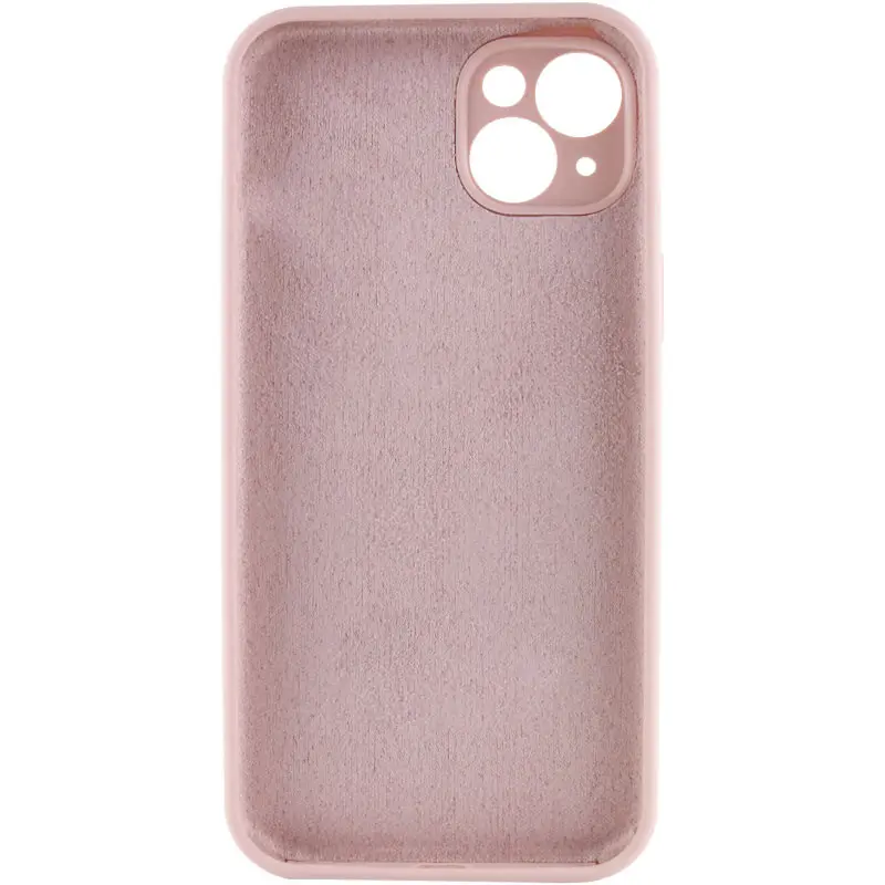 Чехол Silk Full Camera Protective (AA) NO LOGO для Apple iPhone 15 (6.1"), Розовый / Pink Sand 3, Силикон, купить оптом с доставкой