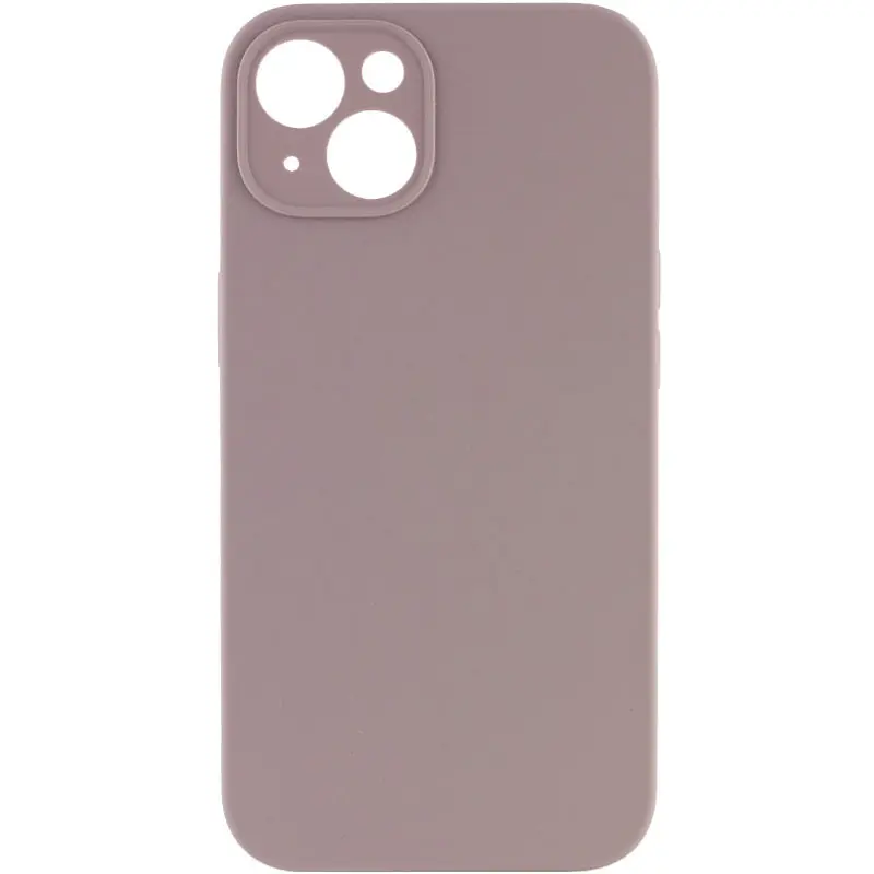 Чехол Silk Full Camera Protective (AA) NO LOGO для Apple iPhone 15 (6.1"), Серый / Lavender, Силикон, купить оптом с доставкой
