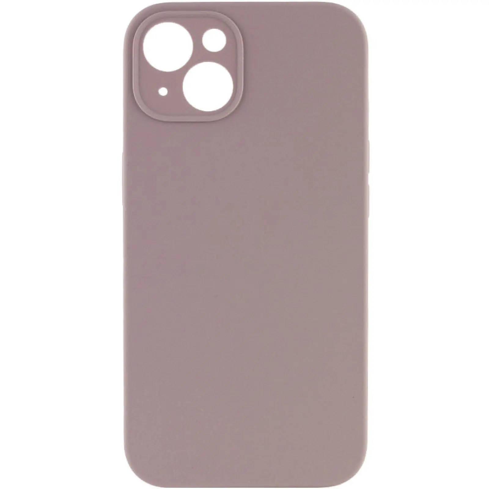 Чехол Silk Full Camera Protective (AA) NO LOGO для Apple iPhone 15 (6.1"), Серый / Lavender, Силикон, купить оптом с доставкой