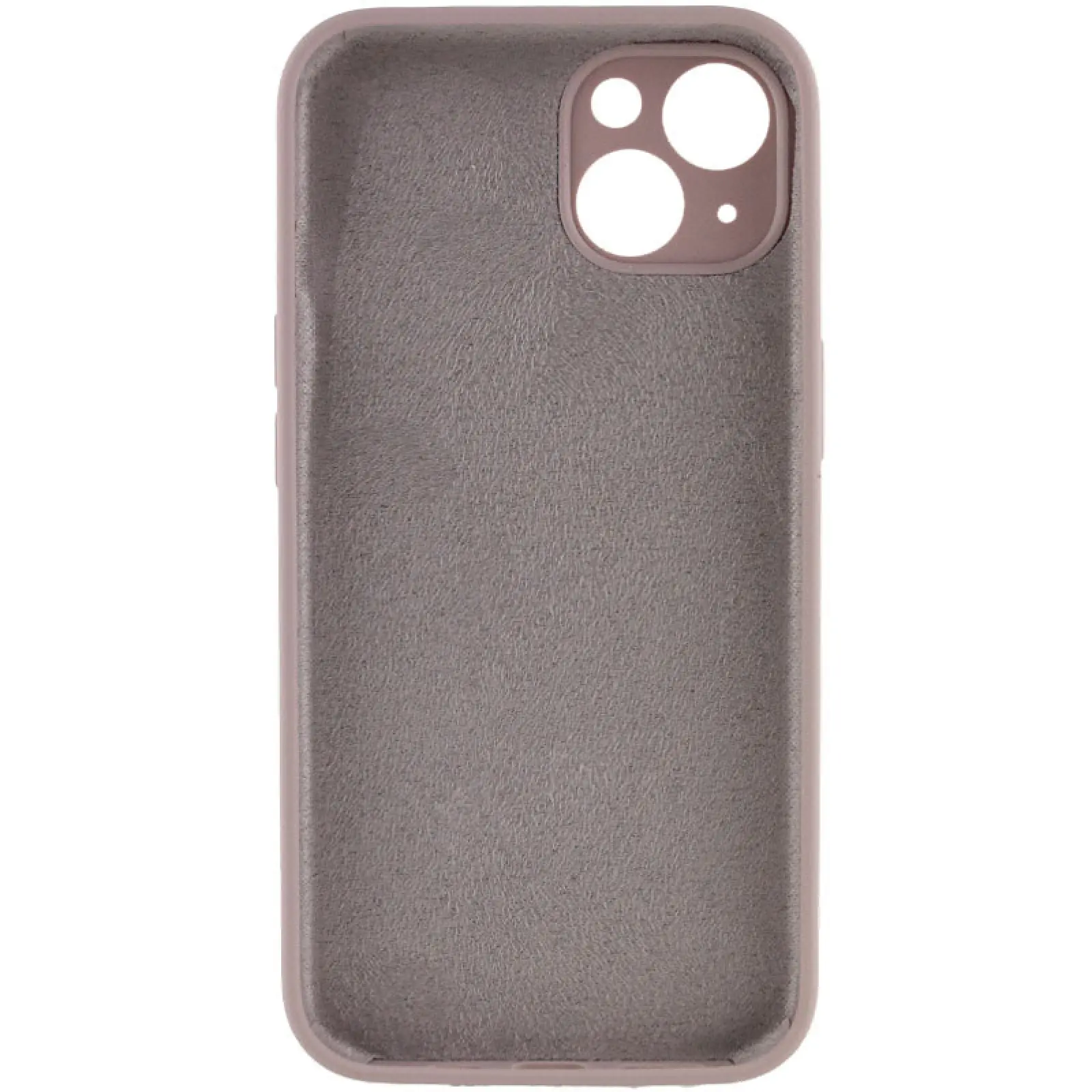 Чехол Silk Full Camera Protective (AA) NO LOGO для Apple iPhone 15 (6.1"), Серый / Lavender 1, Силикон, купить оптом с доставкой
