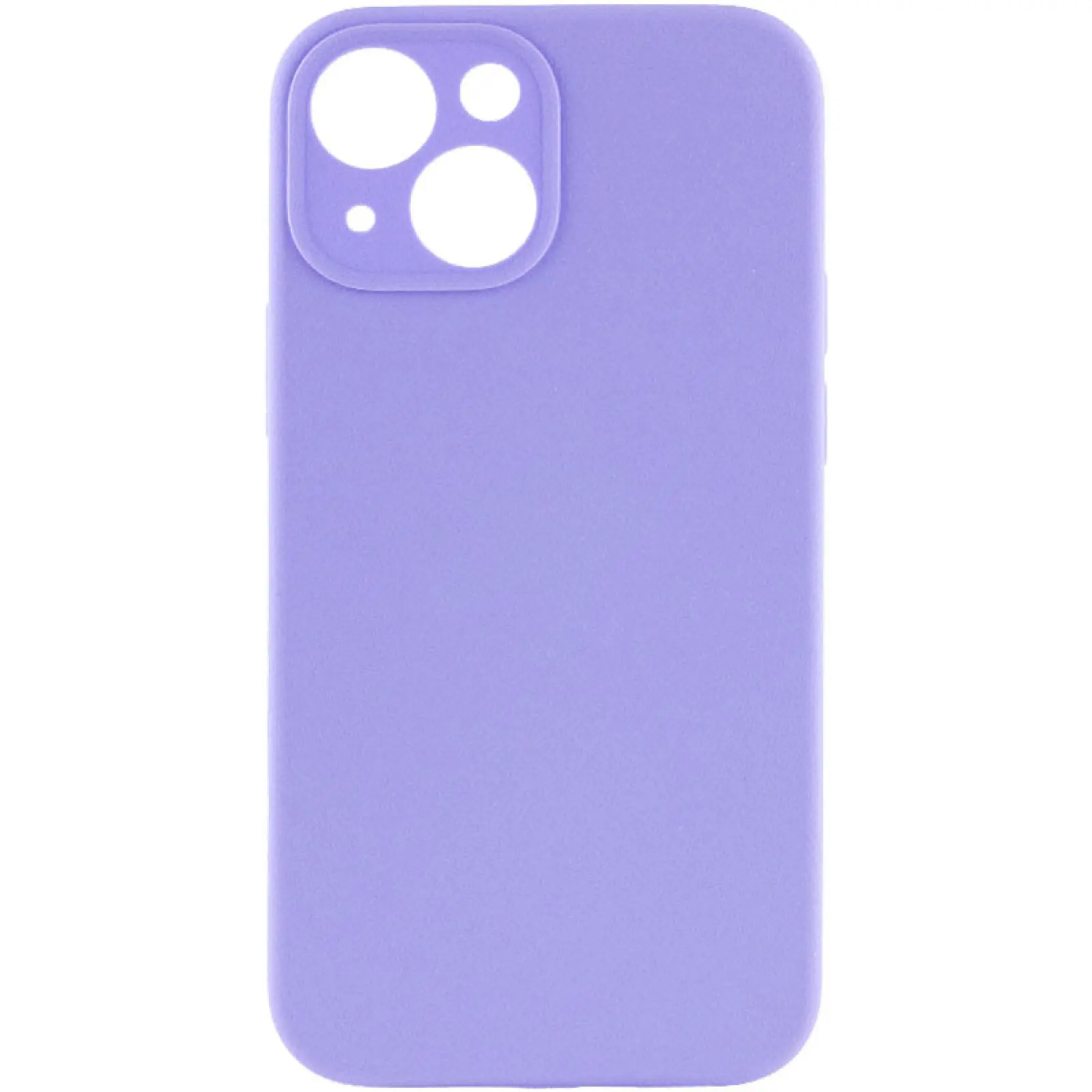 Чехол Silk Full Camera Protective (AA) NO LOGO для Apple iPhone 15 (6.1"), Сиреневый / Dasheen, Силикон, купить оптом с доставкой