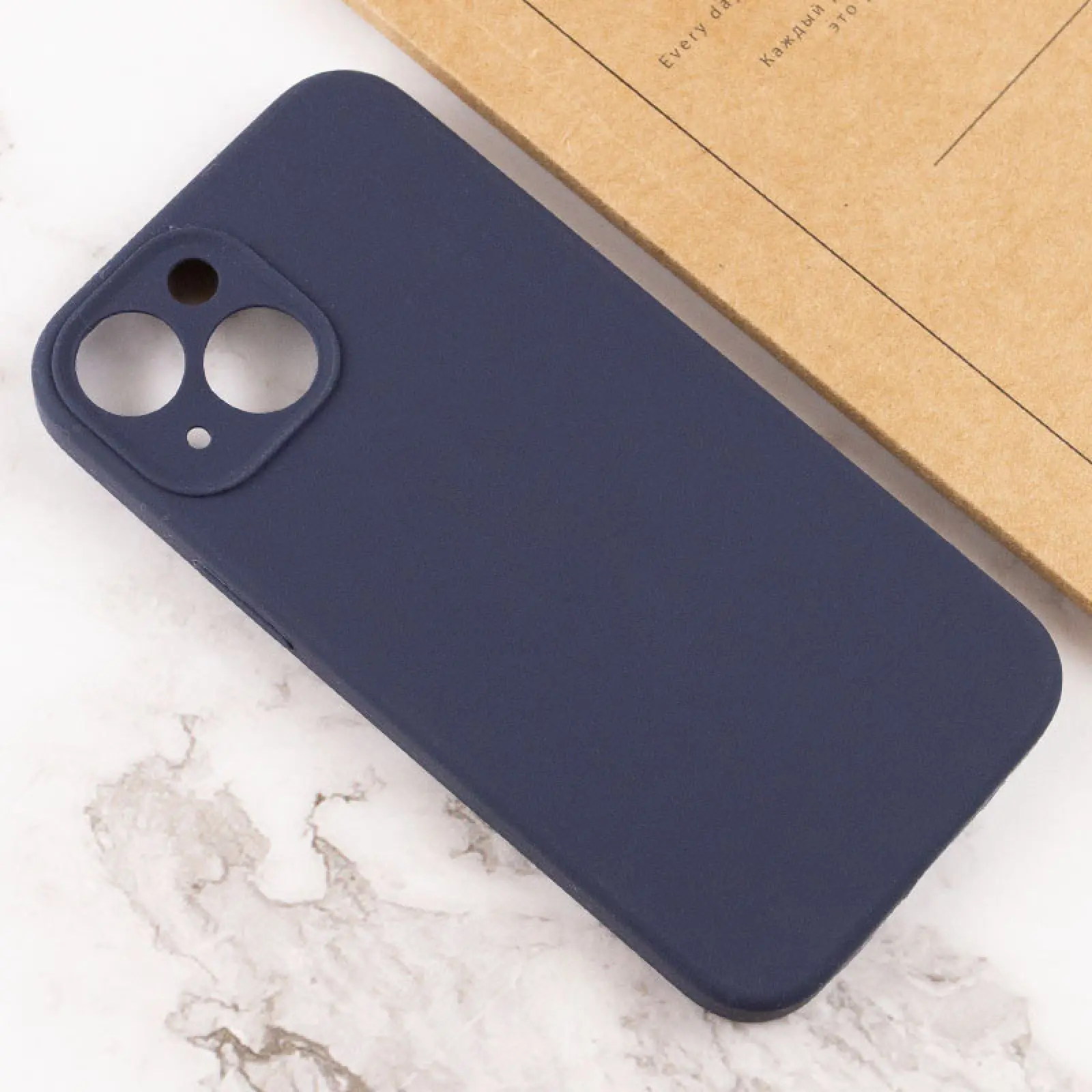 Чехол Silk Full Camera Protective (AA) NO LOGO для Apple iPhone 15 (6.1"), Темно-синий / Midnight blue 2, Силикон, купить оптом с доставкой