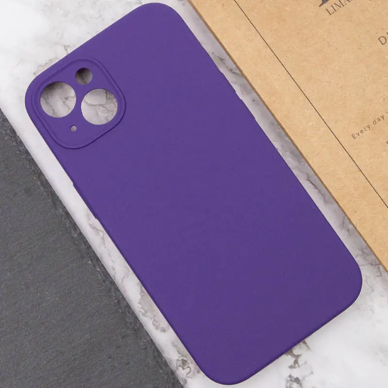 Чехол Silk Full Camera Protective (AA) NO LOGO для Apple iPhone 15 (6.1"), Фиолетовый / Amethyst 4, Силикон, купить оптом с доставкой