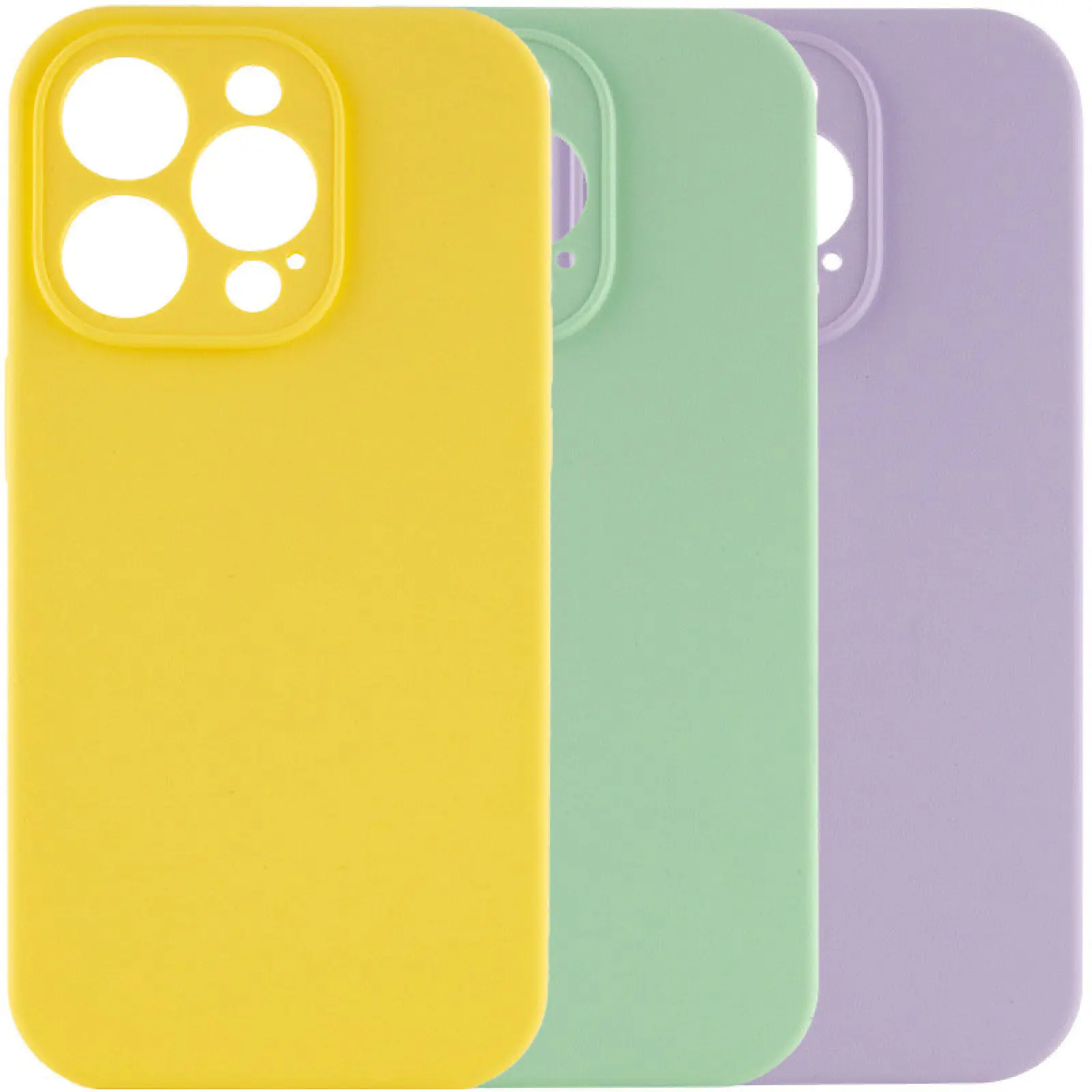 Чехол Silk Full Camera Protective (AA) NO LOGO для Apple iPhone 15 Pro (6.1"), Силикон, купить оптом с доставкой