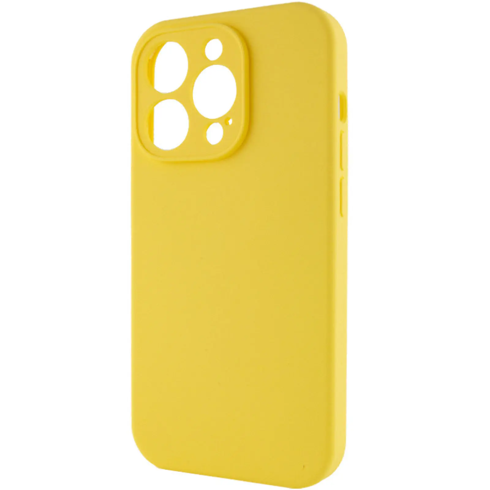 Чехол Silk Full Camera Protective (AA) NO LOGO для Apple iPhone 15 Pro (6.1"), Желтый / Yellow 2, Силикон, купить оптом с доставкой