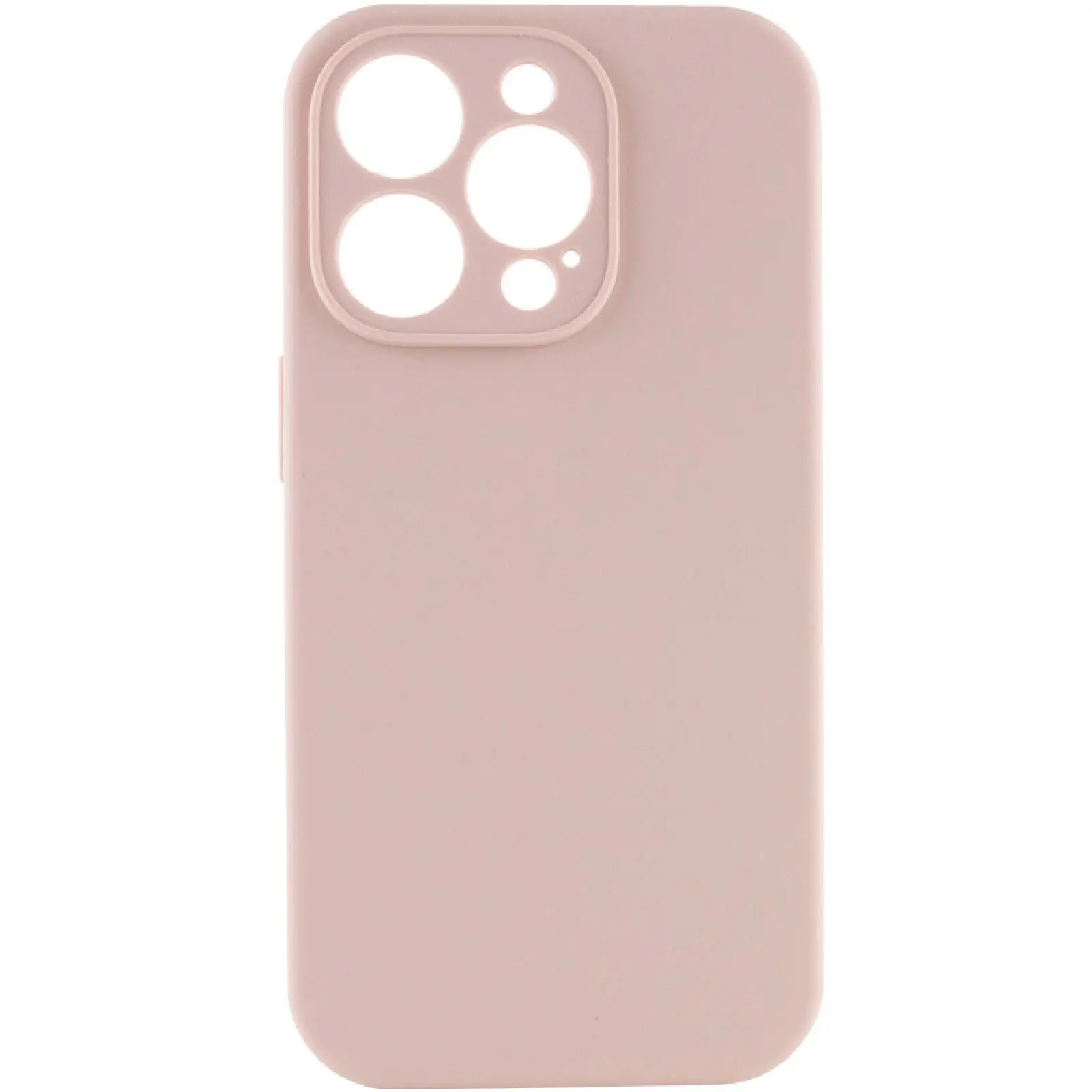 Чехол Silk Full Camera Protective (AA) NO LOGO для Apple iPhone 15 Pro (6.1"), Розовый / Pink Sand, Силикон, купить оптом с доставкой