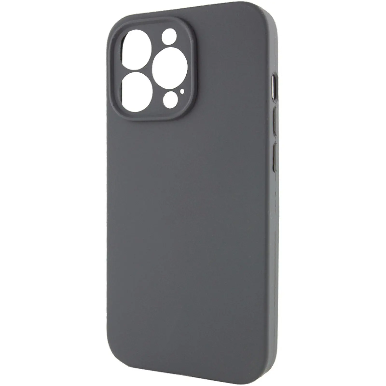 Чехол Silk Full Camera Protective (AA) NO LOGO для Apple iPhone 15 Pro (6.1"), Серый / Dark Gray 2, Силикон, купить оптом с доставкой