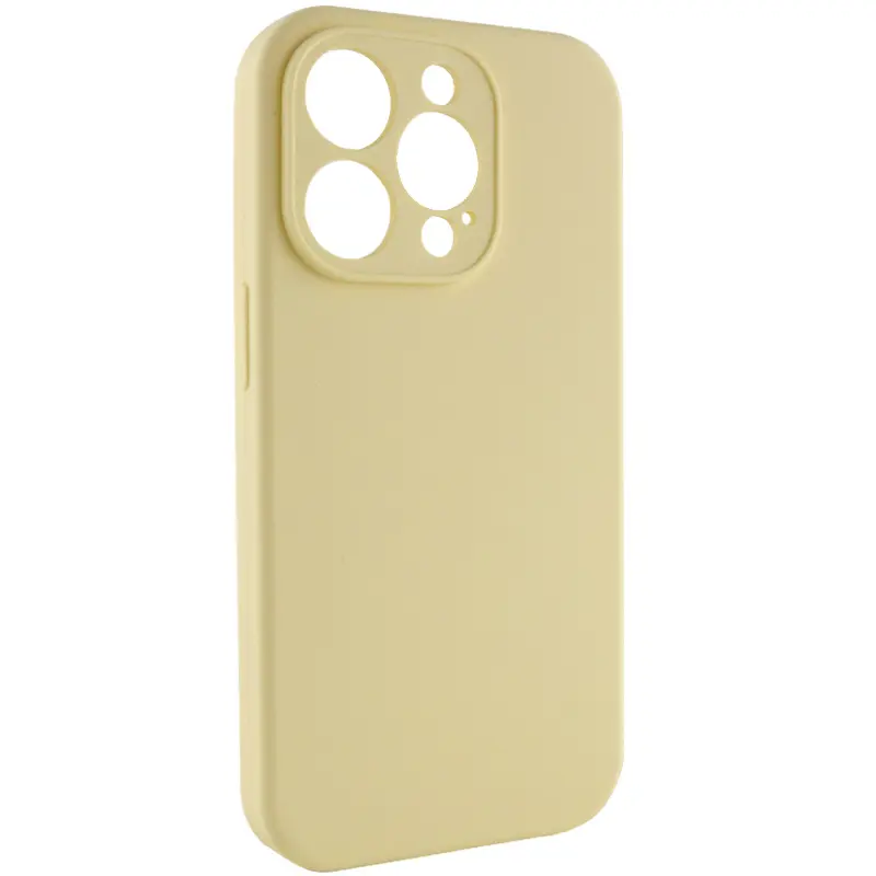 Чехол Silk Full Camera Protective (AA) NO LOGO для Apple iPhone 15 Pro Max (6.7"), Желтый / Mellow Yellow 1, Силикон, купить оптом с доставкой