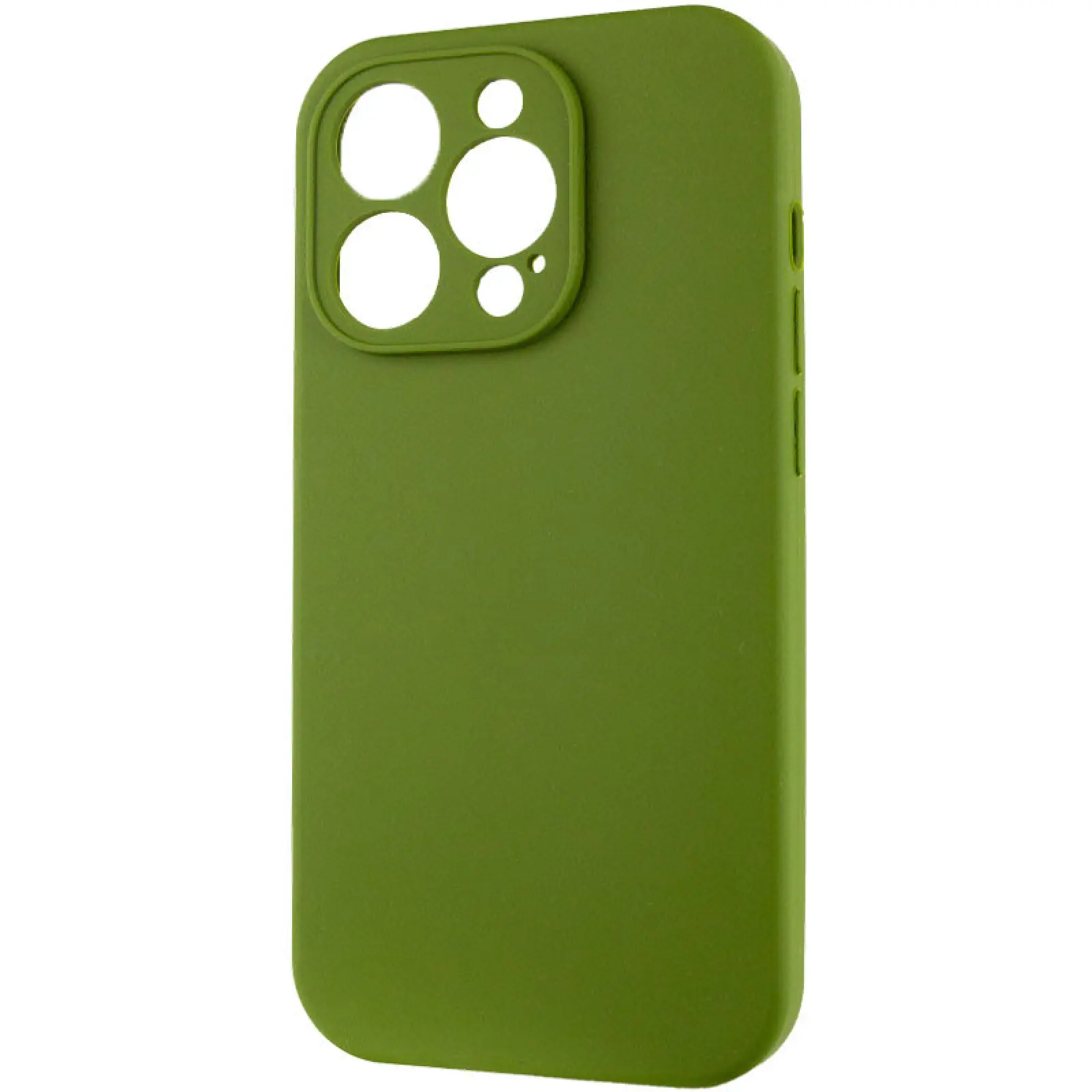 Чехол Silk Full Camera Protective (AA) NO LOGO для Apple iPhone 15 Pro Max (6.7"), Зеленый / Dark Olive 2, Силикон, купить оптом с доставкой