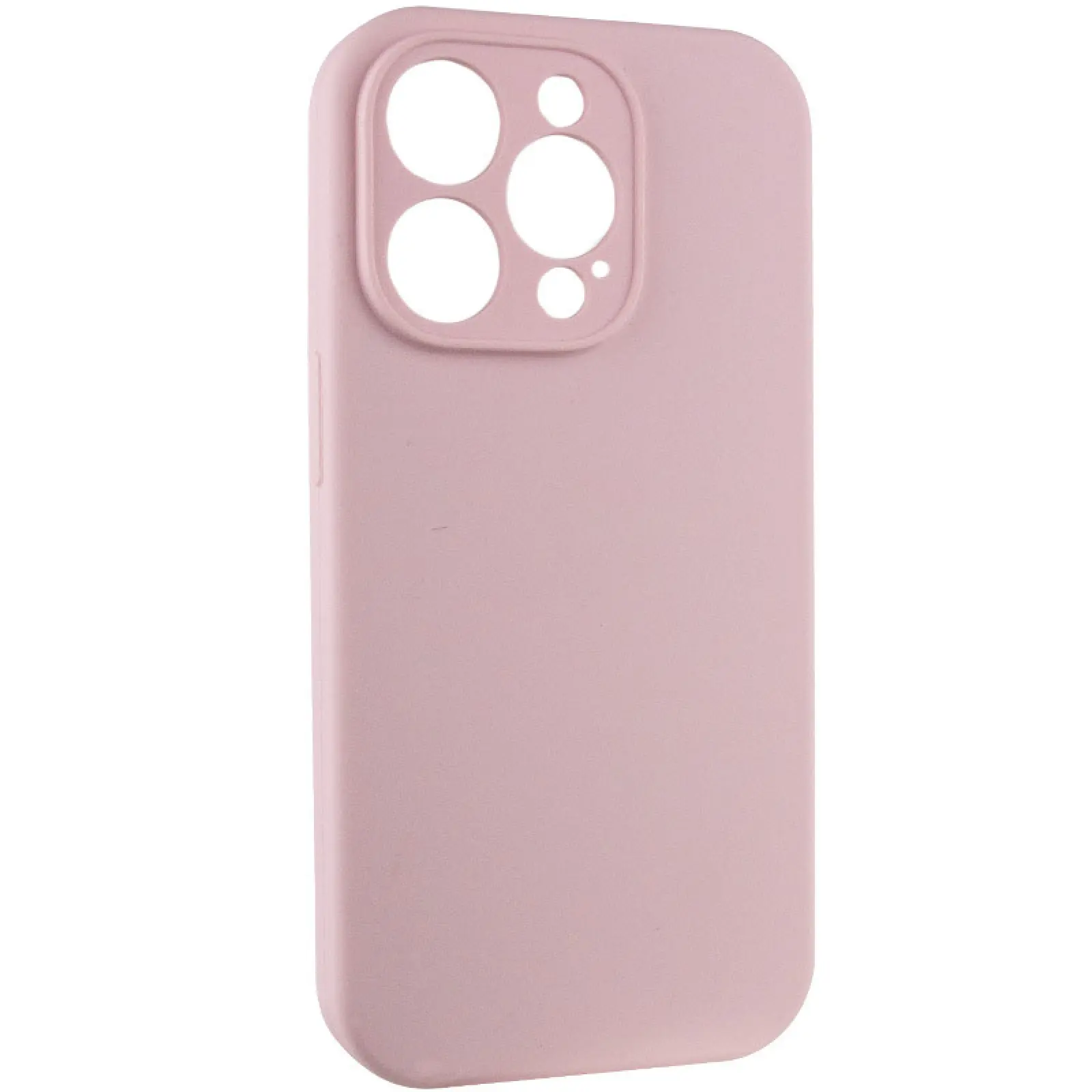 Чехол Silk Full Camera Protective (AA) NO LOGO для Apple iPhone 15 Pro Max (6.7"), Розовый / Chalk Pink 1, Силикон, купить оптом с доставкой