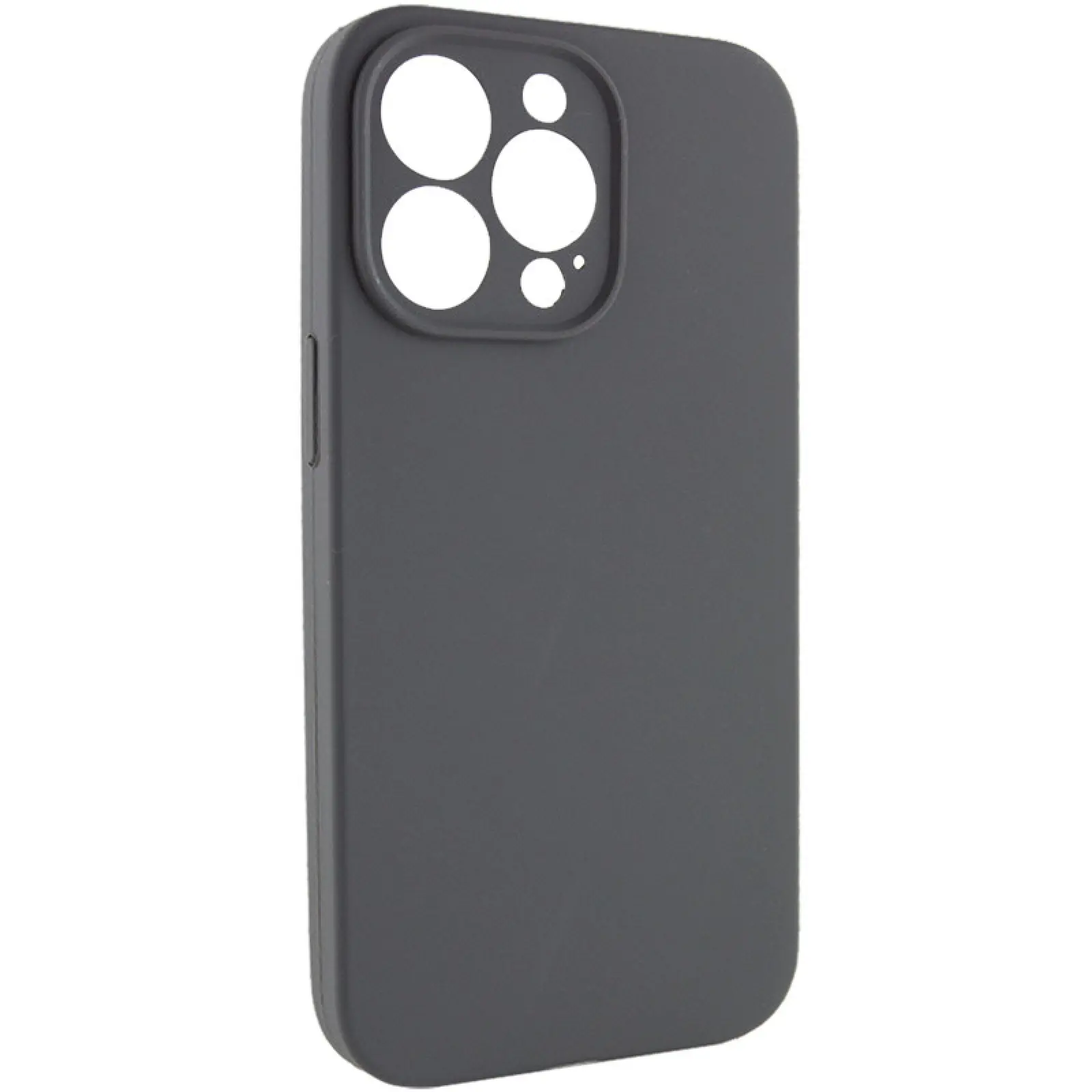 Чехол Silk Full Camera Protective (AA) NO LOGO для Apple iPhone 15 Pro Max (6.7"), Серый / Dark Gray 1, Силикон, купить оптом с доставкой