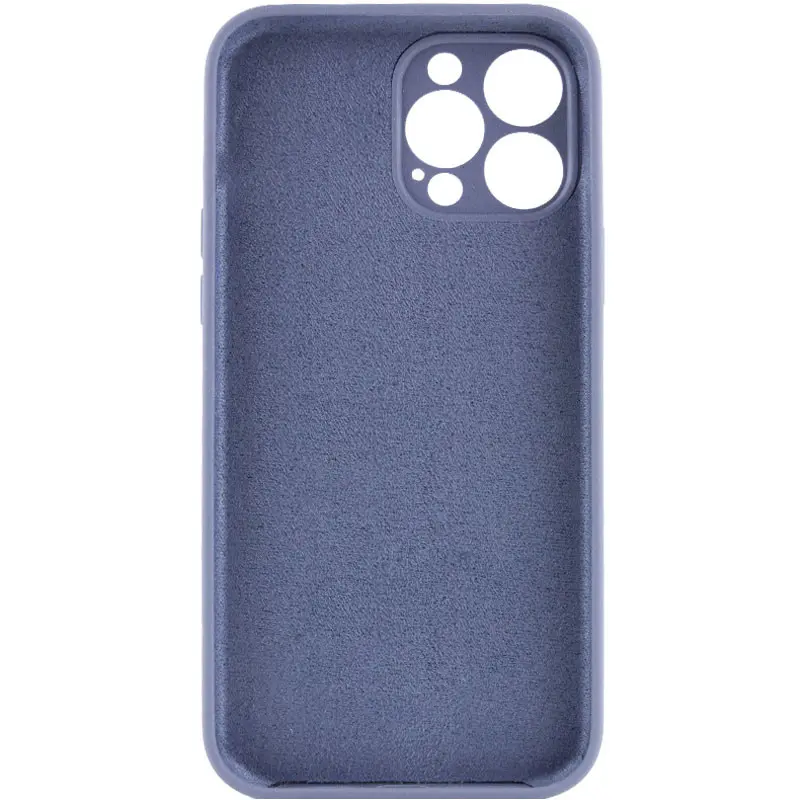Чехол Silk Full Camera Protective (AA) NO LOGO для Apple iPhone 15 Pro Max (6.7"), Серый / Lavender Gray 1, Силикон, купить оптом с доставкой