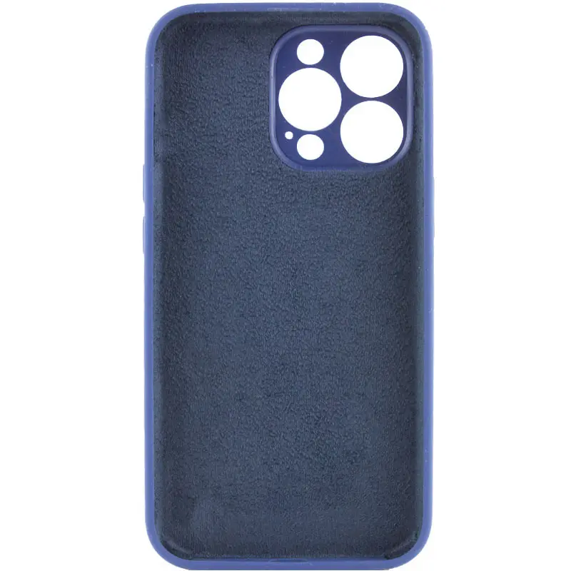 Чехол Silk Full Camera Protective (AA) NO LOGO для Apple iPhone 15 Pro Max (6.7"), Синий / Deep navy 1, Силикон, купить оптом с доставкой