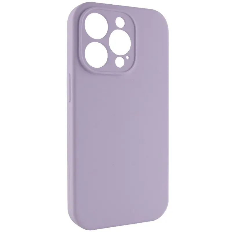 Чохол Silk Full Camera Protective (AA) NO LOGO для Apple iPhone 15 Pro Max (6.7"), Бузковий / Lilac 1, Силікон, купити оптом з доставкою