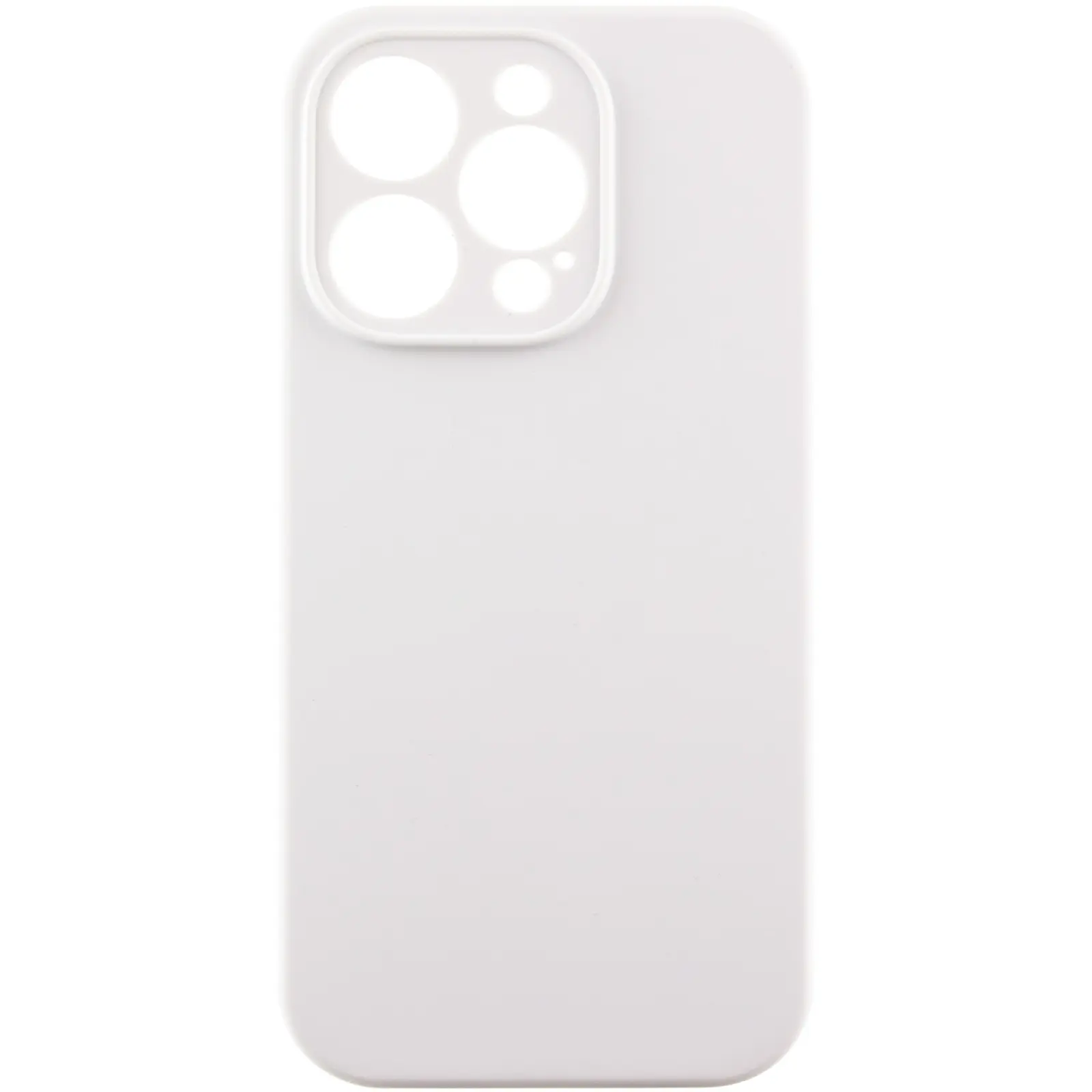 Чехол Silk Full Camera Protective (AA) NO LOGO для Apple iPhone 16 Pro (6.3"), Белый / White, Силикон, купить оптом с доставкой